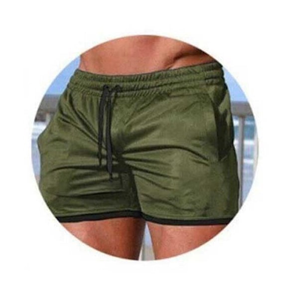 Herre Fitness Kroppsbygging Sportsklær Shorts green M