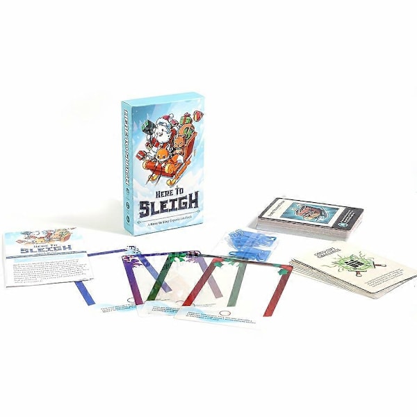 Nye modeller Her for at Smadre Her for at Sleigh Juleudvidelsespakke - Strategisk Rollespil Kortspil til Voksne - 2-6 Spillere, Perfekt til Julen