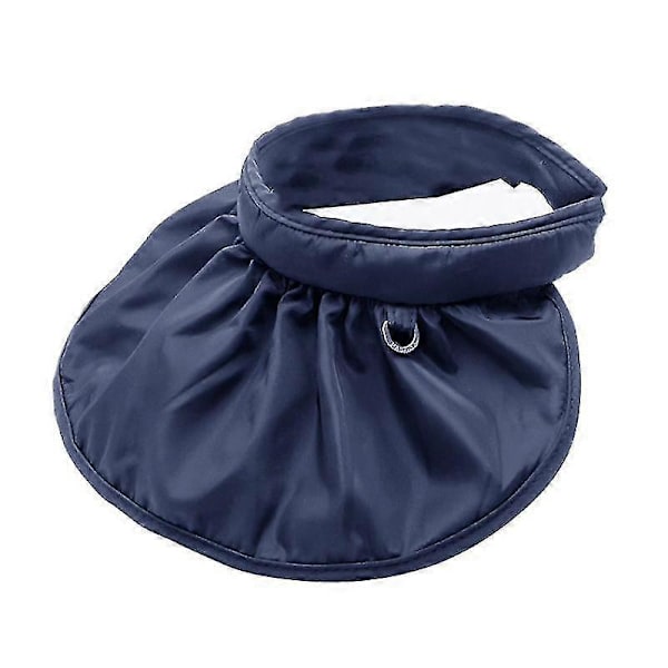 Sommarvisirhatt för damer, solvisirkeps, solhatt, UV-skydd, strandhatt, resehatt, beige