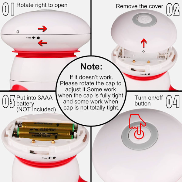 Mini Massager - Bärbar, handhållen, elektrisk vibrerande djupmassager för rygg, nacke, hand, axel