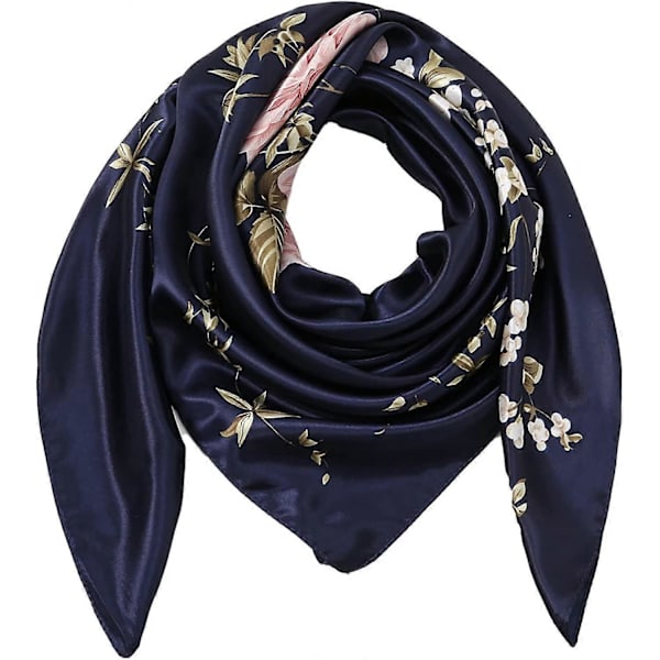 Huvudscarf i Silkesatin - Olaof Scarf för Kvinnor, Sova, Kvadratisk, Designer Bandana Olaof Scarf Style 12