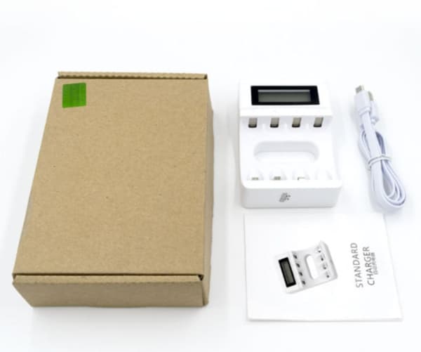 Universal LCD Oppladbart Batterilader