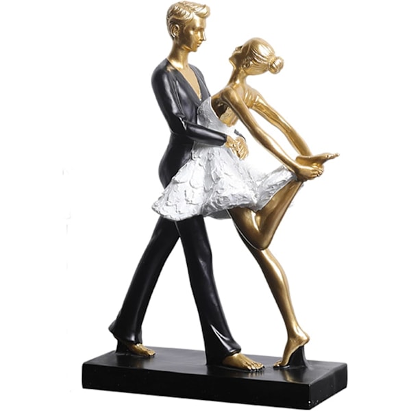 Affectionate Couple Art Resin Statues, Double dance Figurines, Resin Home Desktop Ornament, Wedding Anniversary Sculptures for Women Men, Abstract