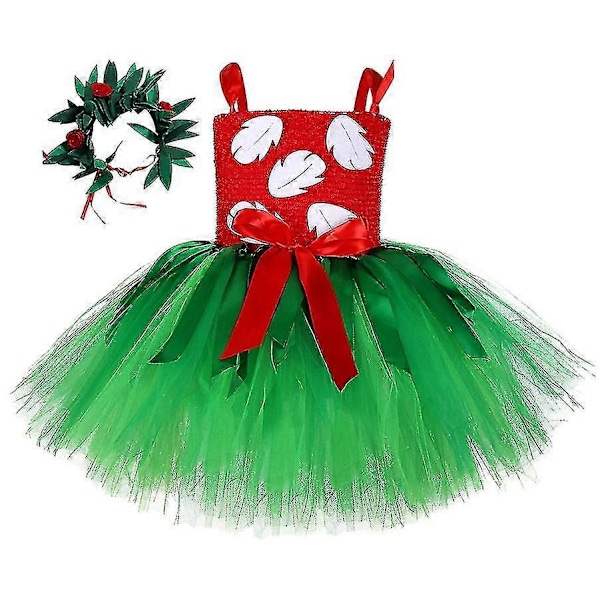 Lilo Tutu Klänning För Flickor Fest Prinsesskläder Med Girlang För Baby Flicka Jul Halloween Kostym Barn Hawaiianska Klänningar L