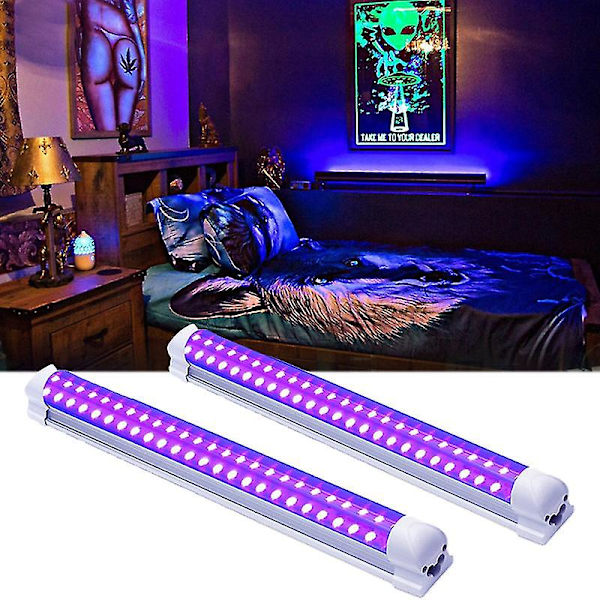 10w 40 Led Uv Lilla Lys Svart Rør Veggvasker Lys Bredt Trykk Ktv Bar Herding Lys Led Rør Uv Lys 365 395 Us Eu Plugg 395nm