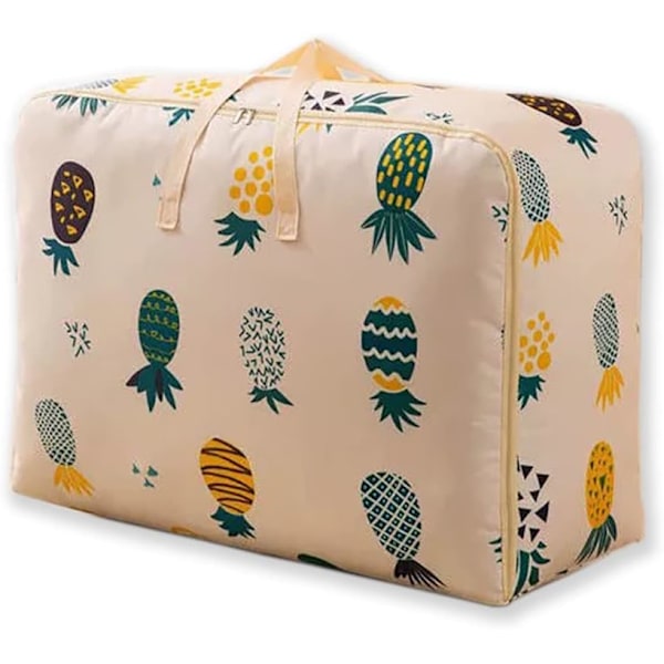 Stora förvaringsväskor 84L Vattentäta Heavy Duty Oxford Organizer Väskor， Fuktbeständiga och Dammsäkra Ananasbeständiga Under Sängen