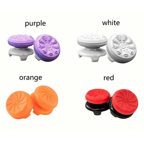 1 par tumgrepp för PS5 Playstation PS4-kontroll orange orange