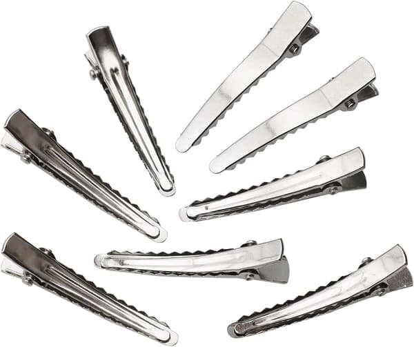 40 stk Alligator Hårklemmer Grip Sølv