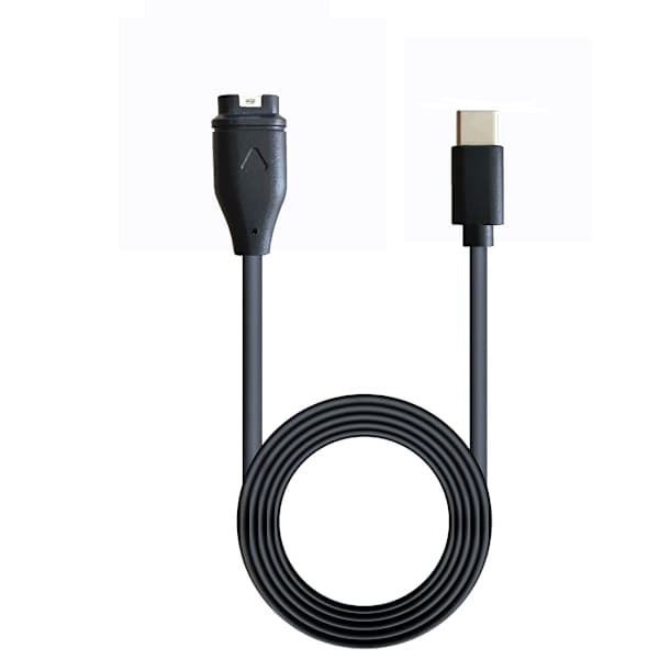USB-C-älykellon latauskaapeli musta Garmin Fenix 5 / 5X / 5S / 6 / 6X / 6S musta