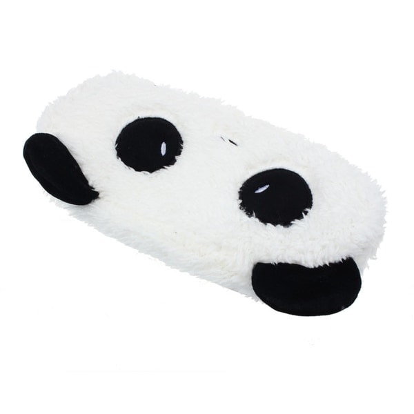 Sød plys panda blyantpose hvid