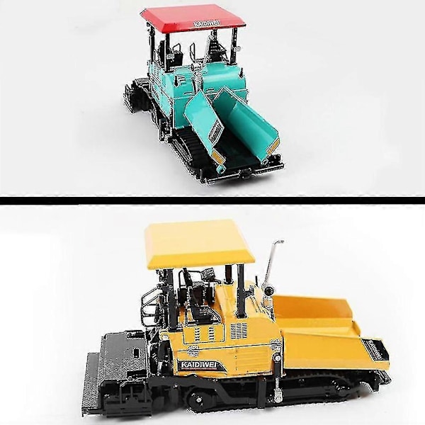Alloy Diecast Paver Maskine Asfaltbelægning Motorvej Byggebil 1:40 Ingeniørkøretøj Mode