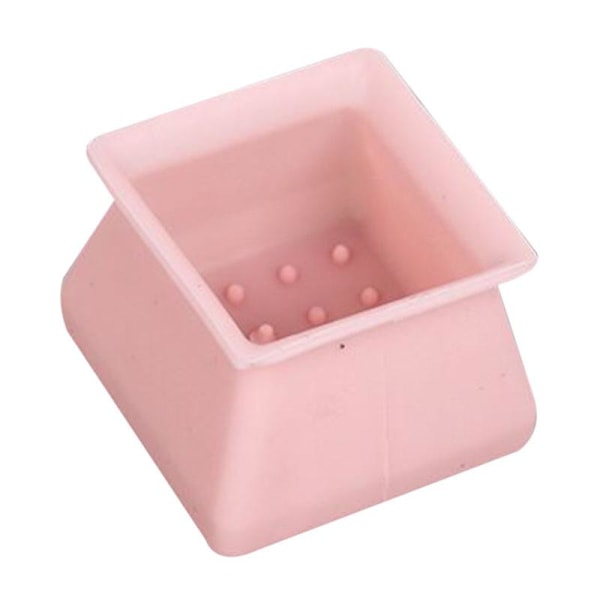 Gulvbeskyttere til Stoleben, Stolebenshætter, Silikone Gulvbeskyttere til Stoleben med Filt, Silikone Møbelbensbeskyttelsescover Beskytter Hårdttræ Pink 1PCS