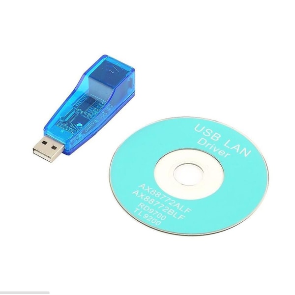 Ekstern Rj45 Lan-kort USB til Ethernet-adapter for Mac Ios Android Pc Bærbar 10/100 Mbps Nettverk Hot Sale