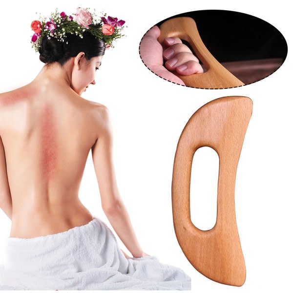 Trä terapi bok Gua sha massageverktyg