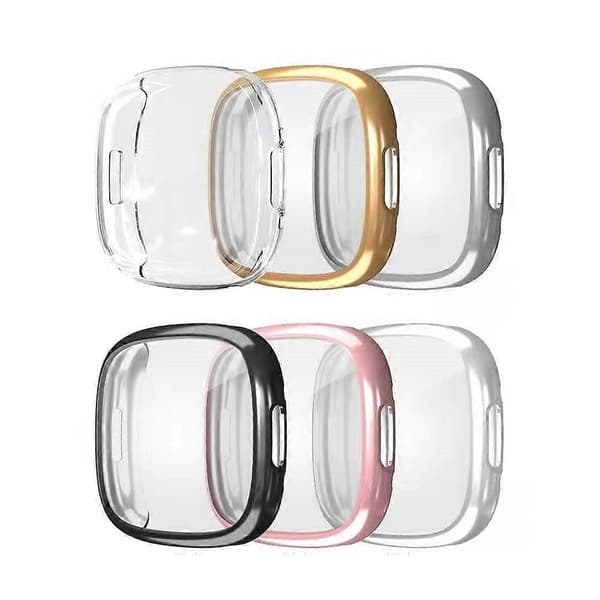Electroplating TPU -kellokotelo täydellä suojauksella Fitbit Versa 4 / Sense 2 -kelloille For Fitbit Sense 2