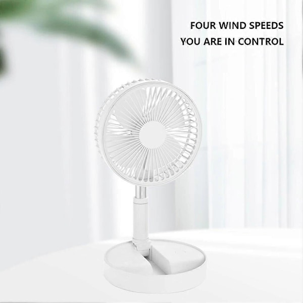 Drevne Håndholdte Vifter USB Genopladelig Foldbar Vifte Mini Teleskopisk Gulv Hjem Sommer Bærbar Elektrisk Vifte Køling Til Husholdnings Soveværelse Kontor Mini Handheld Fan