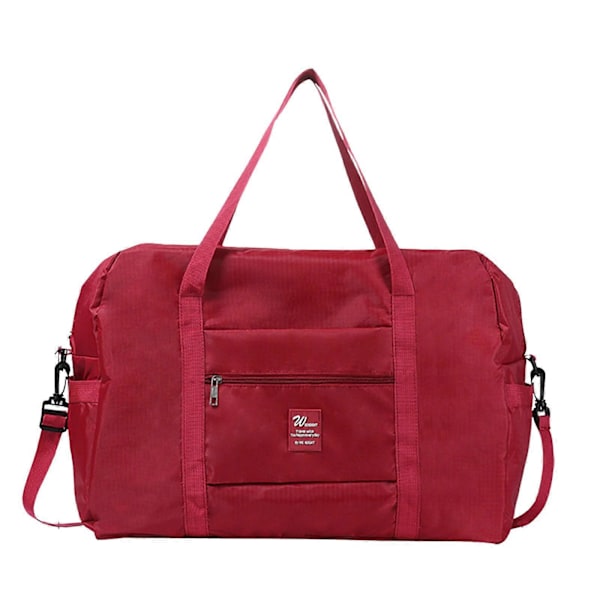 Sammenleggbar reiseveske Tote Carry On Bagasje Sport Duffle Week-ender Overnatting for kvinner og jenter