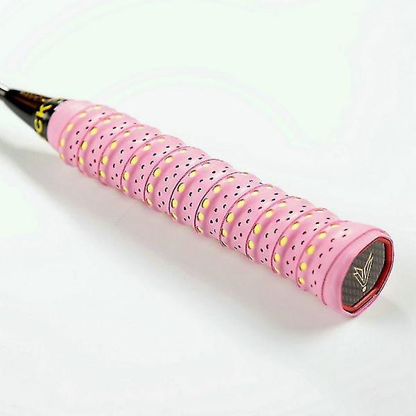 10 st Anti-halk Svettbands Tennisracket Grepptejp Badminton Grepp Padel Övergrepp Sporttejp Övergrepp för Racket Strandtennis pink