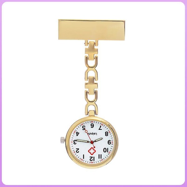 1/5 stk bærbart lysende sygeplejerske ur metal sygeplejevedhæng lommeur sygeplejerske broche ur høj kvalitet A06  5 PCS