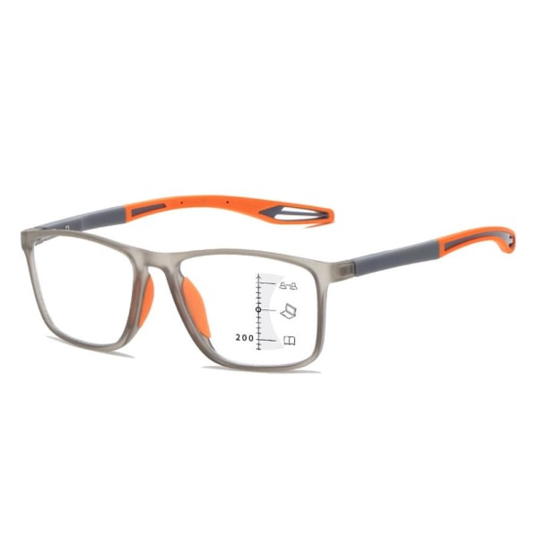 Mordely Sports läsglasögon Ultralätta glasögon ORANGE STRENGTH 100 Orange Strength 100