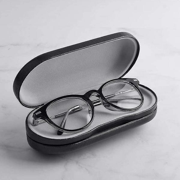 [2 i 1] Dobbelt brilleetui Hard Shell Brilleetui Beskyttende til 2 briller (ikke egnet til solbriller)