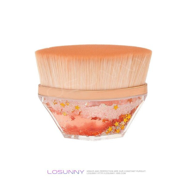 Makeupbørste til foundation, makeupbørste, makeupværktøj Orange