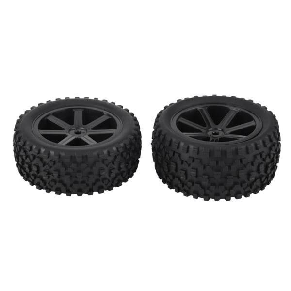 4 stk 1/10 RC Truck Gummidekk Hjul Dekk for ZD Racing Buggy Crawler Bil Svart