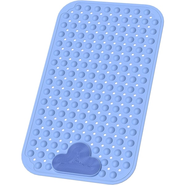 Brusebade måtte skridsikker anti skimmel, 70 x 40 cm TPE materiale brusebade måtte skridsikker med fodmassage, sikker skridsikker brusebade måtter til indvendig brusebad