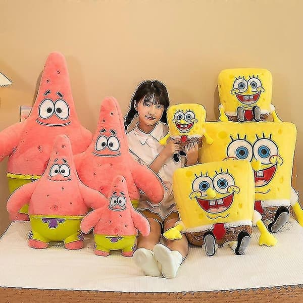TWYGV Pillow Pets Spongebob Squarepants 14-32 Udstoppede Dyr Legetøj Squidward Tentacles 18inch