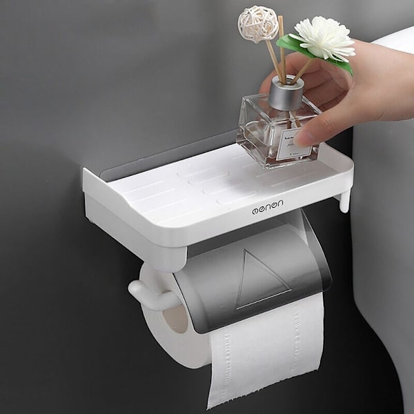 Toiletpapirholder Opbevaringsstativ GRÅ Grå Grey