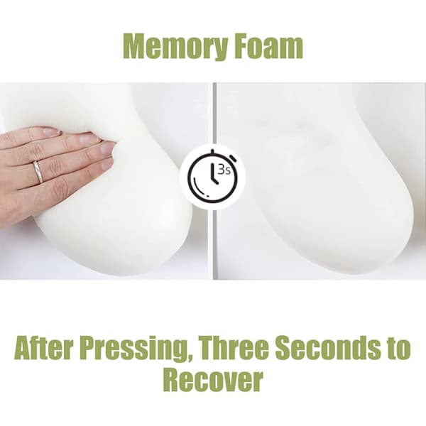 Søt reisepute for barn og voksne, ren memory foam