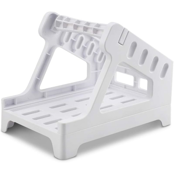 Etiketindeholder til termisk etiketruller og foldede etiketter, etiketdispenser til 6x4 etiketter, tilbehør til termisk etiketprinter, slankt hvidt design