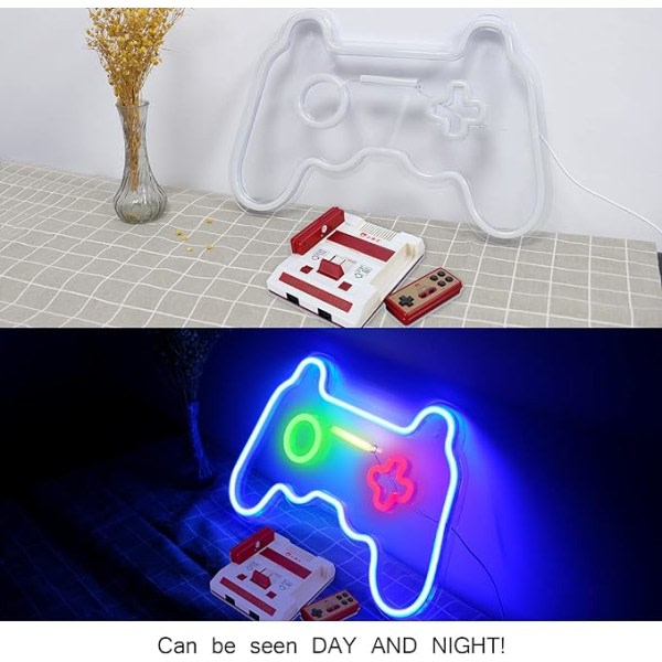 Gaming Neon-skilt for veggdekorasjon Neon Light LED-skilt for spill R