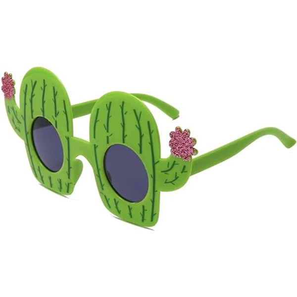 Hauskat havaijilaislasit juhliin, trooppiset valokuvasilmälasit, kesäjuhlalahjat, rantajuhlien tarvikkeet ja koristeet Cactus