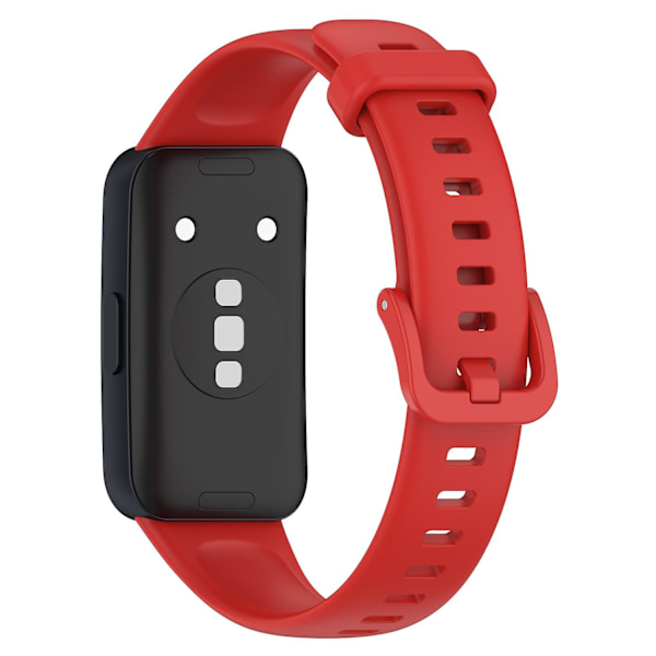 Huawei Band 8:lle Silikoniranneke Vedenpitävä Pehmeä Kellon Ranneke Red Type J Huawei Band 8