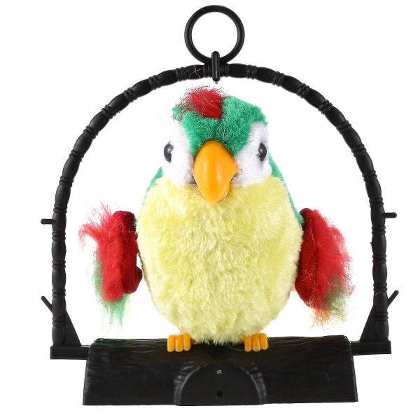 Talande papegoja imiterar och upprepar vad du säger Rolig leksak för barngåva