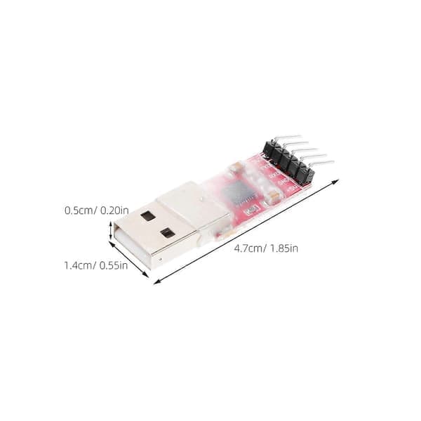 CP2102 USB 2.0 til UART TTL 5 PIN stikmodul seriel konverter tilfældig farve
