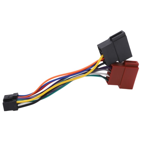 ISO ledningsnettkontakt Adapterkontakt 16-pinners bilstereoradiokabelbytte for Alpine