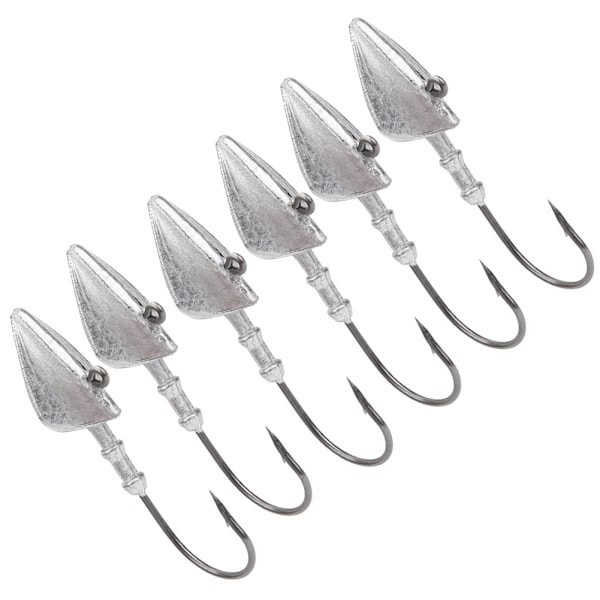 2 påsar jigghuvud fiskekrok bete långskott motvikt fiskekrok bete tillbehör 15g