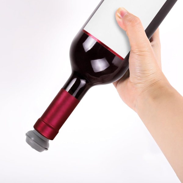 Wine Keep fresh set - (1 X Wine Preserver + 4 X Vacuum Stopper) - White Set