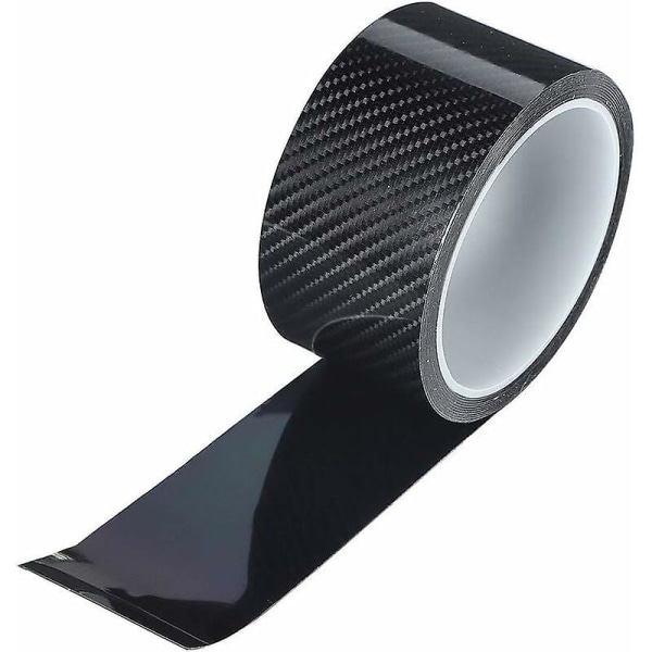 Karbonfiberrulle, svart karbonfiberbeskyttelsesfilm til bildeørkantbeskyttelse (5cm*3m)