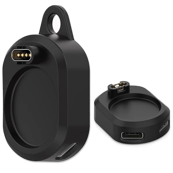 Ladeadapter for Garmin-klokke med Type C og Micro Usb-port. Kompatibel