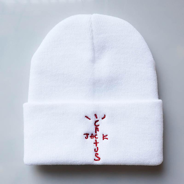 Travi$ Scott Neulohattu Uusi Astroworld Beanie-Korkki Astroworld S white red letter
