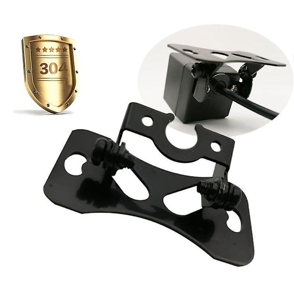 Universal Bil Bakkamera Monteringsfäste Svart Rostfritt Stål Hållare Fodral För Dvr/backspegel/backkamera 3 PCS