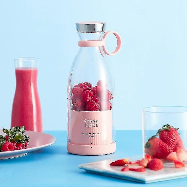 Bärbar Elektrisk Saftpressare Blender Usb Mini Fruktblender Saftpressare Fruktutvinnare Mat Shake Multifunktionell Saftpressare White