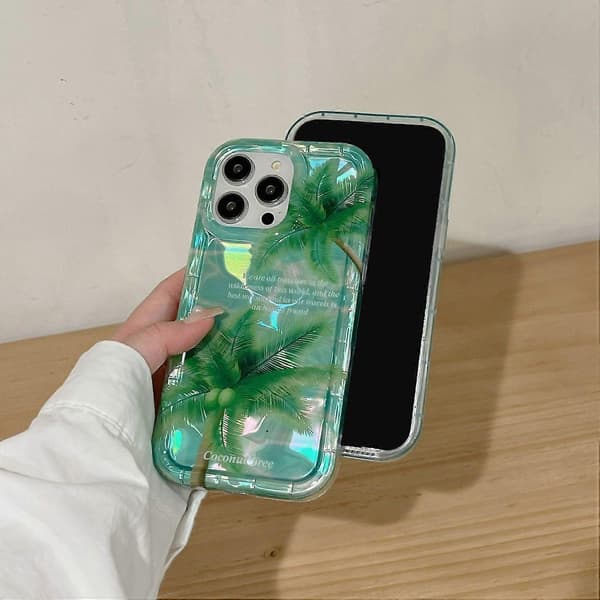 Silikone+PC Telefon Cover til iPhone 15 Pro IMD Mønster Telefon Etui Engros Mobil Tilbehør
