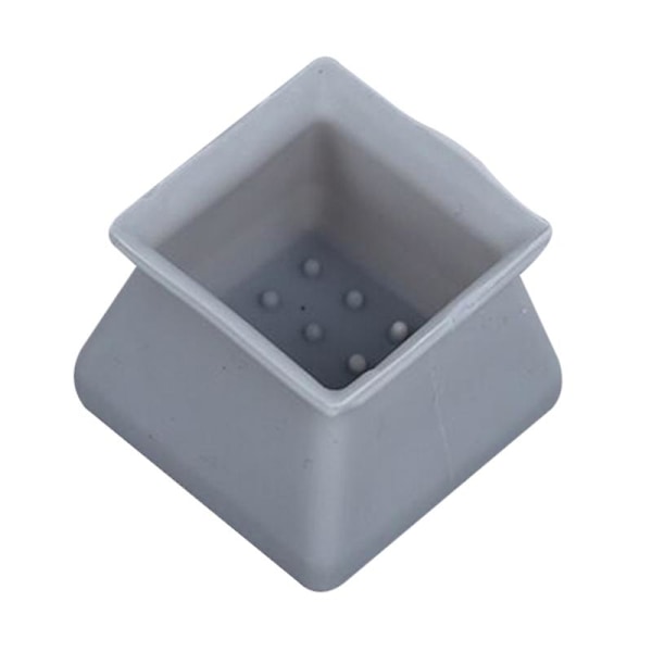 Gulvbeskyttere til Stoleben, Stolebenshætter, Silikone Gulvbeskyttere til Stoleben med Filt, Silikone Møbelbensbeskyttelsescover Beskytter Hårdttræ Gray 1PCS