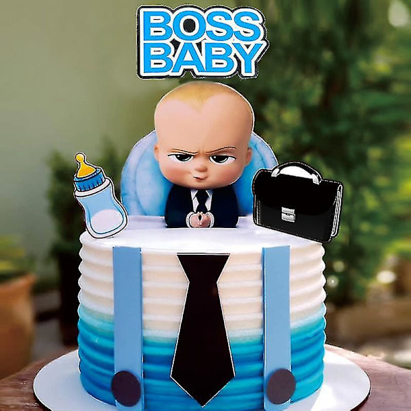 Ny Tecknad Chef Grattis på Födelsedagen Tårtdekoration Söta Pojkbaby Cupcake Toppers Babyshower Pojkar Barn Födelsedagsfest Tårtdekorationer 2