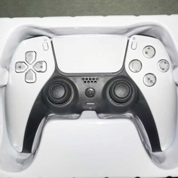 1-pak PS4 Controller DoubleShock Trådløs, Controller Kompatibel med PlayStation 4 (PlayStation 5 udseende) White