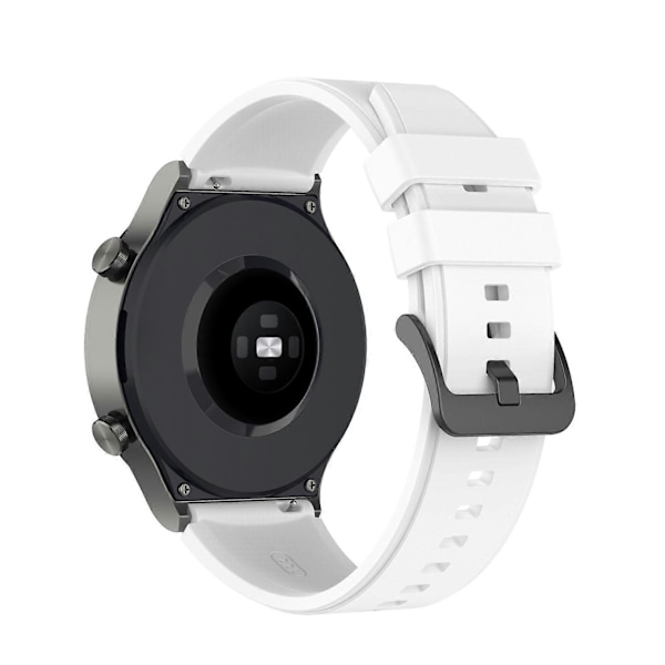 22 mm:n pehme silikoninen säädettävä rannekekellohihna Huawei Watch GT2 Pro:lle White